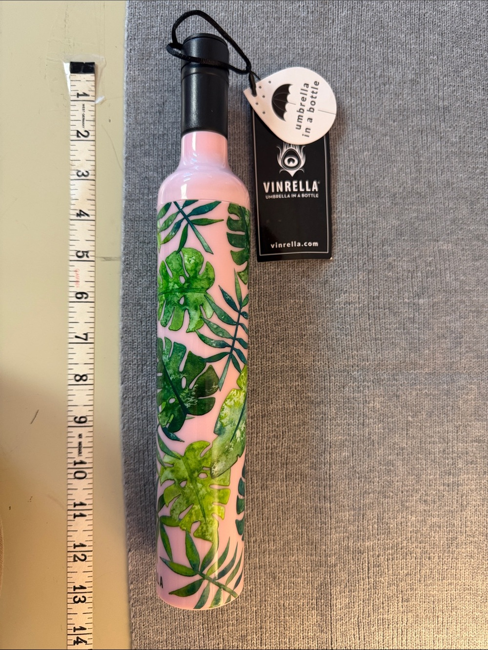 Vinrella Umbrella in a Bottle Tropical Leaf